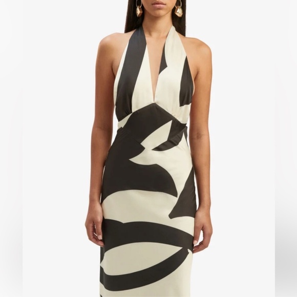 Nwt bardot citron halter midi dress - Picture 10 of 13